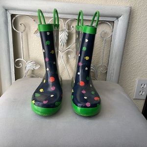 Juicy Couture youth rain boots size 3Y. Lightly worn.